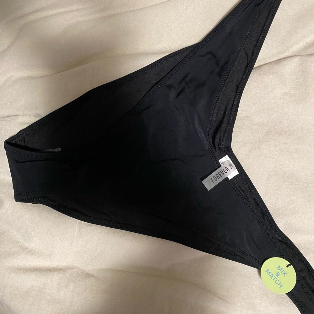 New Forever 21 Black Bikini Bottom